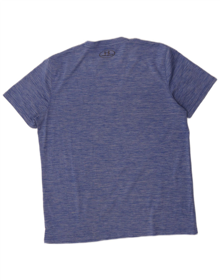 Męska koszulka t-shirt Under Armour Heat Gear z poliestru w kolorze średniego niebieskiego