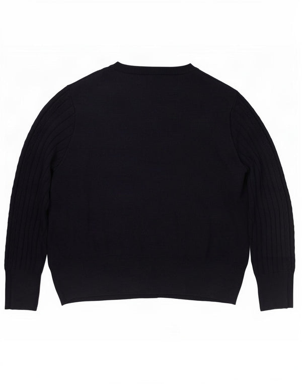 Sweter damski Marks & Spencer UK 24 4XL Granatowa wiskoza