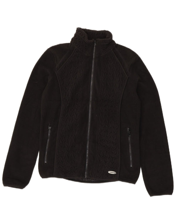 Brugi Womens Fleece Jacket UK 14 Large Black Polyester