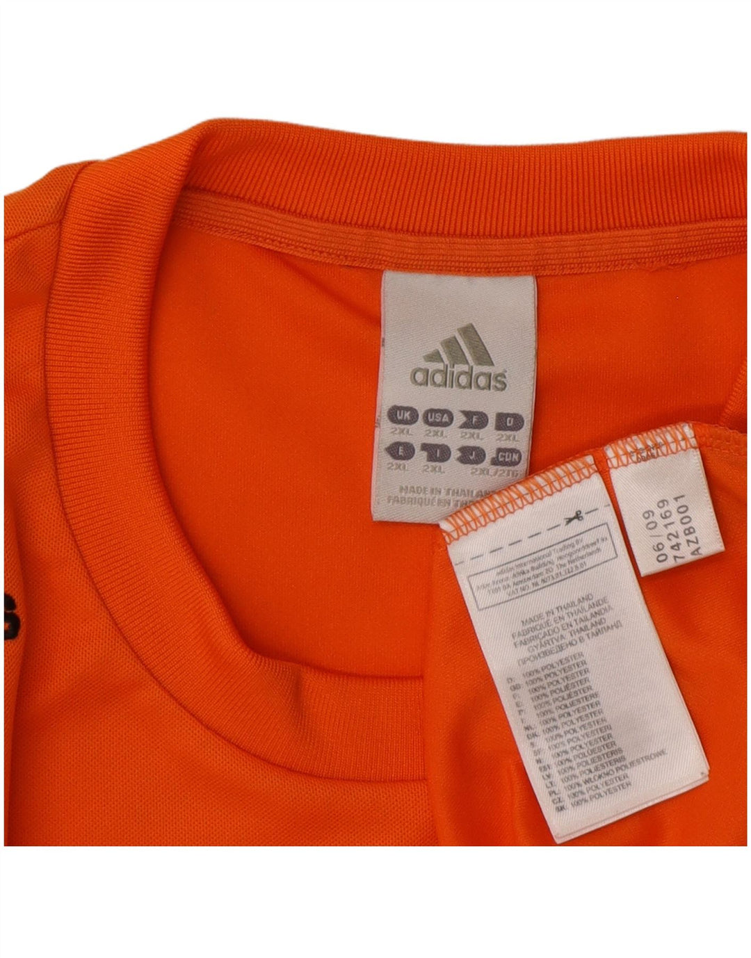 Adidas Męska koszulka Climalite Top 2XL Pomarańczowy poliester