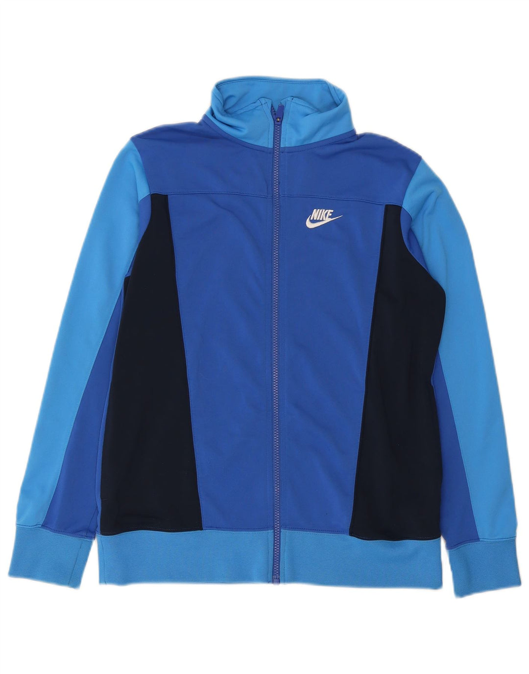 Chłopięca kurtka dresowa Nike 13-14 lat XL, niebieski, poliester z blokami kolorów