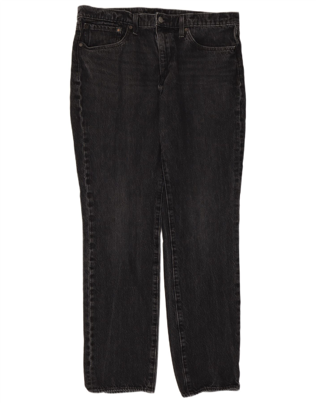 Męskie proste dżinsy Levi's W36 L31 Szara bawełna