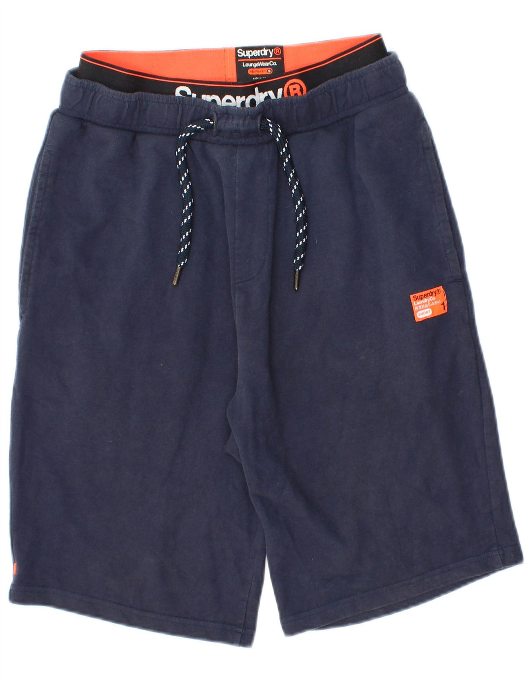 Męskie spodenki sportowe Superdry o regularnym kroju, małe, granatowe