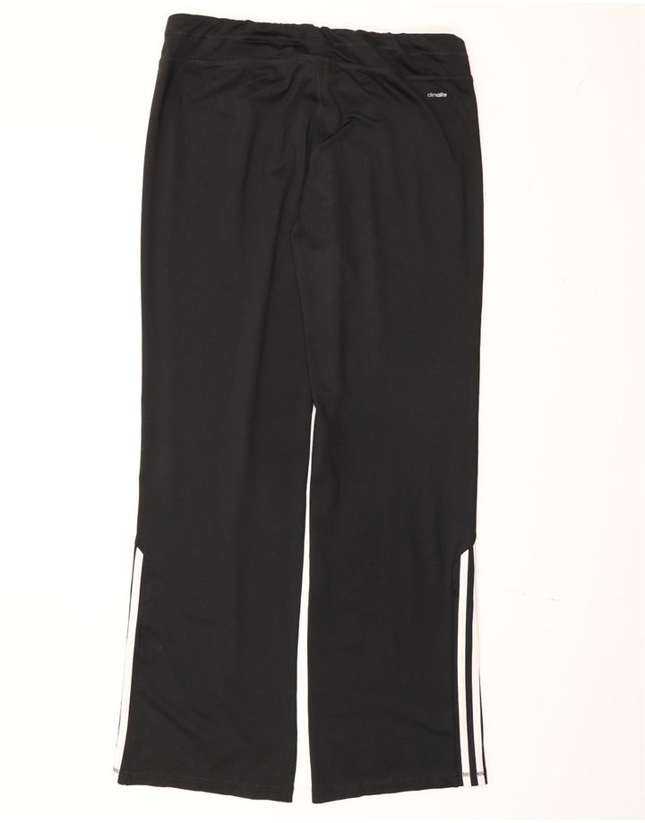 Damskie spodnie dresowe Adidas Climalite UK 16/18, duże, czarne, poliestrowe