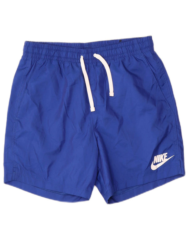 Męskie spodenki kąpielowe Nike, małe, niebieskie, poliestrowe
