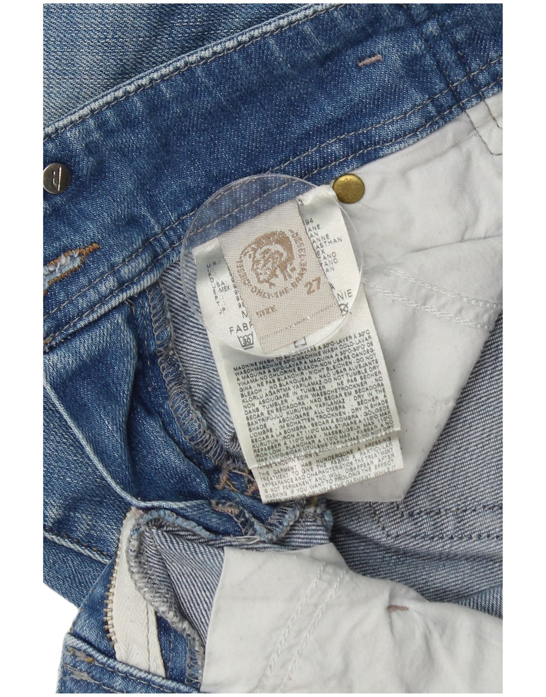 Damskie jeansy skinny DIESEL W27 L31 Niebieskie bawełniane