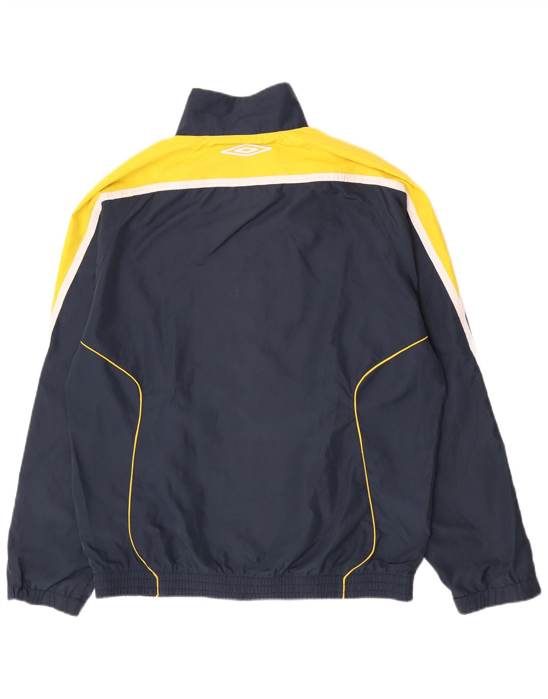 Męska kurtka dresowa Umbro XL, granatowa, poliester z blokami kolorów