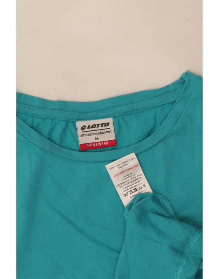 T-shirt damski Lotto Top UK 14 Średni niebieski, bawełniany