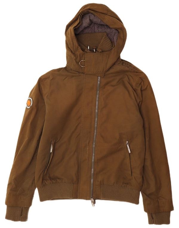 Męska kurtka wiatrówka z kapturem Superdry Windbomber UK 44 2XL Khaki