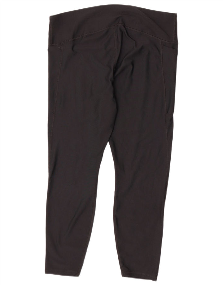 Damskie legginsy Capri Under Armour UK 20 2XL, czarny poliester