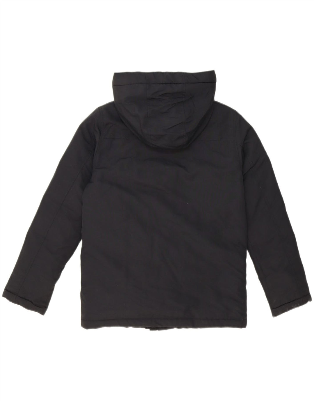 GF FERRE Boys Hooded Padded Jacket 11-12 Years Black Cotton Vintage GF Ferre and Second-Hand GF Ferre from Messina Hembry 