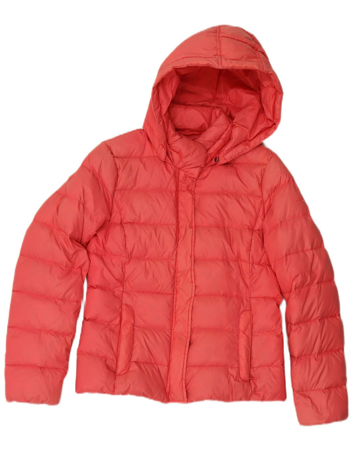 Damska ocieplana kurtka z kapturem Woolrich UK 10 Small Pink Poliamid