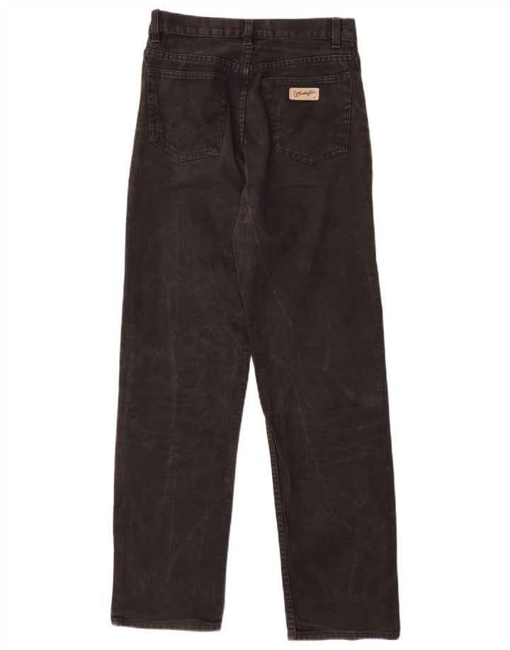 Męskie proste dżinsy Wrangler W29 L29 Czarne bawełniane