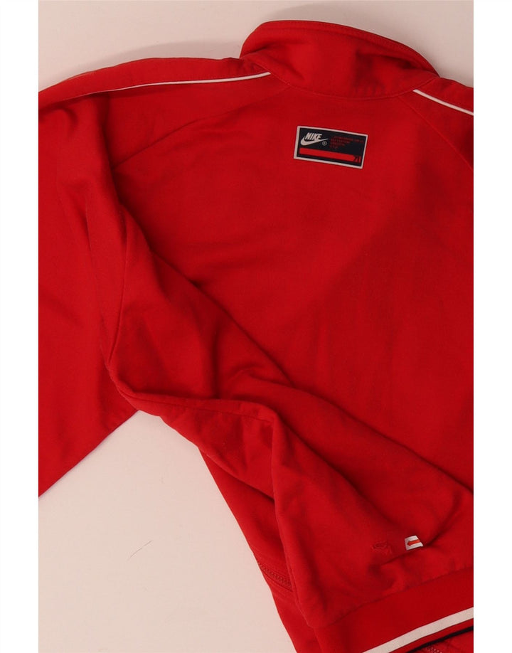 Męska kurtka dresowa NIKE UK 42/44, duża, czerwona, bawełniana