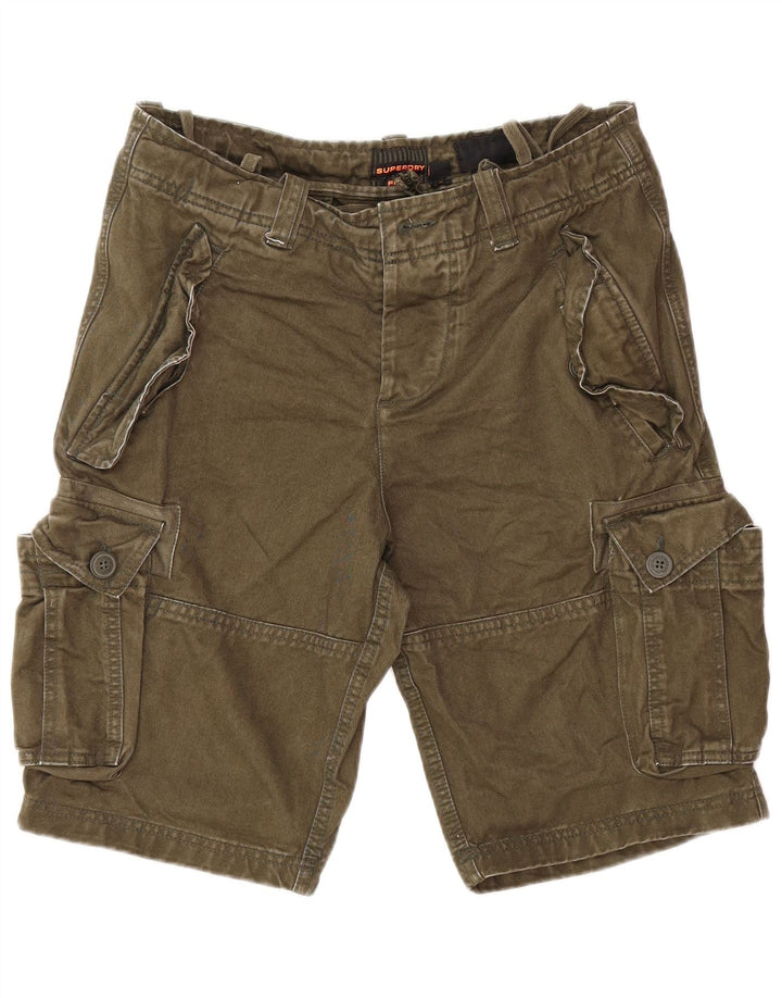 Męskie spodenki cargo SUPERDRY W32, średnia bawełna khaki
