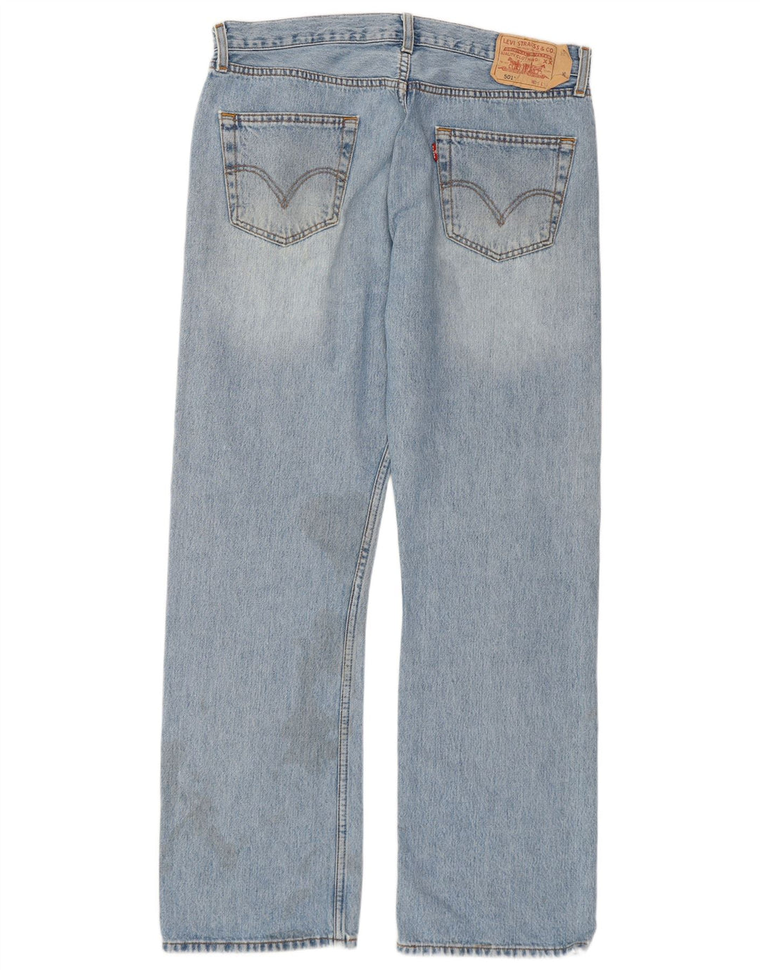 Męskie dżinsy Levi's 501 Straight W36 L32 Niebieskie bawełniane