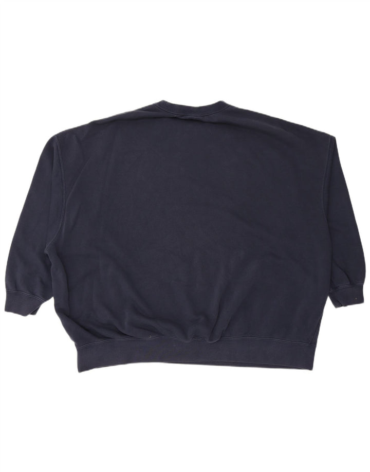 Damski sweter oversize z grafiką NIKE UK 16, duży, granatowy