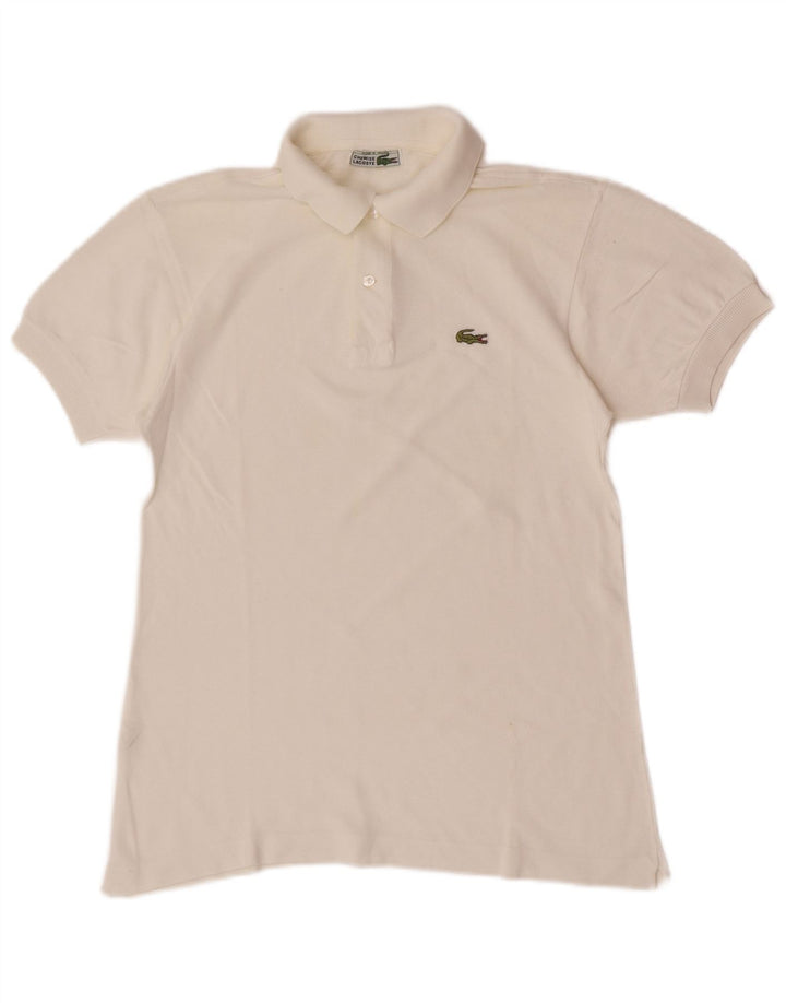 Męska koszulka polo Lacoste, rozmiar 3, mała, biała, bawełniana