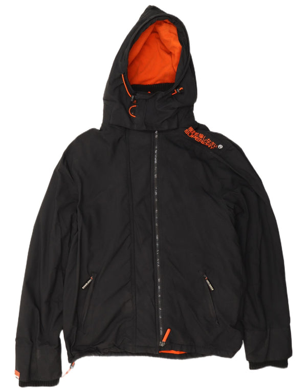 Męska kurtka wiatrówka Superdry The Windcheater Graphic UK 42 XL w kolorze czarnym