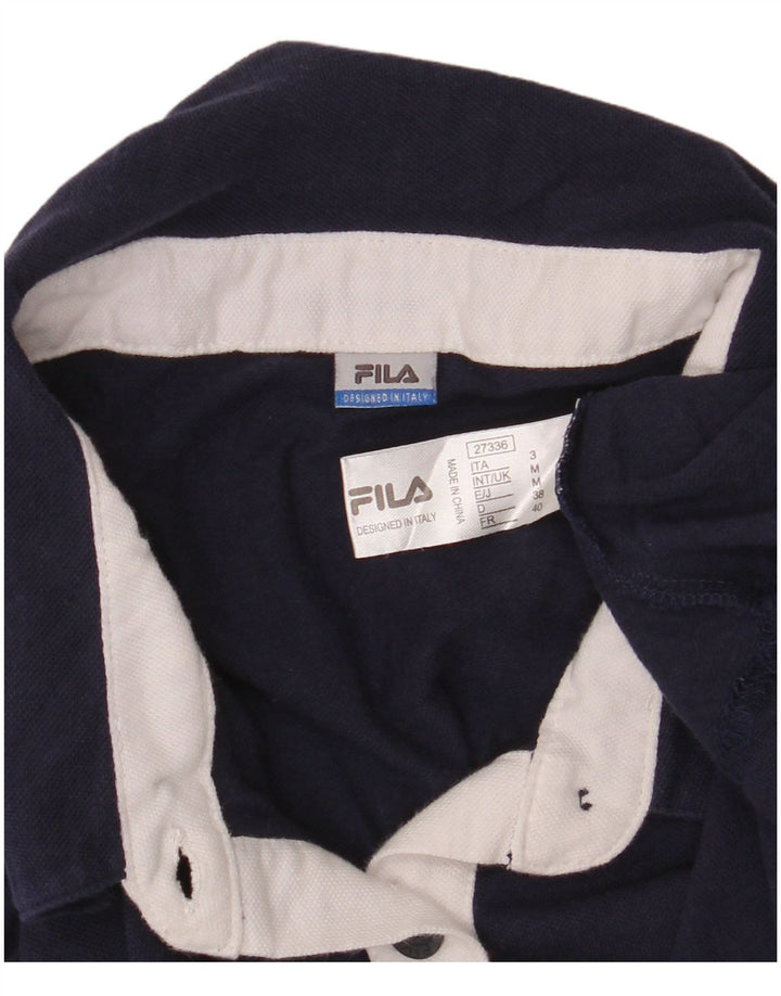 Damska koszulka polo Fila UK 12, średnia, granatowa, bawełniana