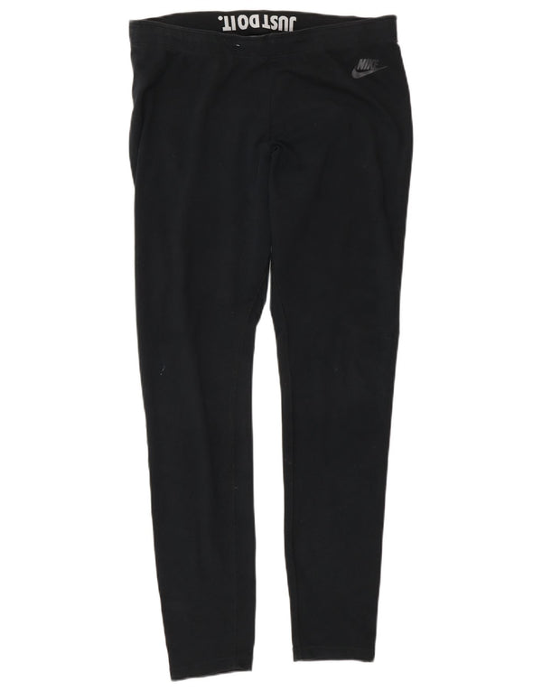 Damskie legginsy Nike Graphic UK 14, duże, czarne