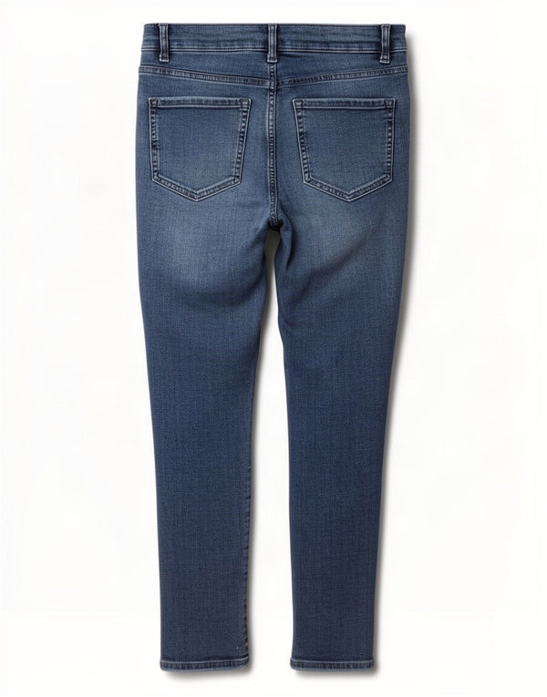 Marks & Spencer Damskie The Ivy Crop Skinny Jeans UK 14 Duże W32 L26 Niebieskie