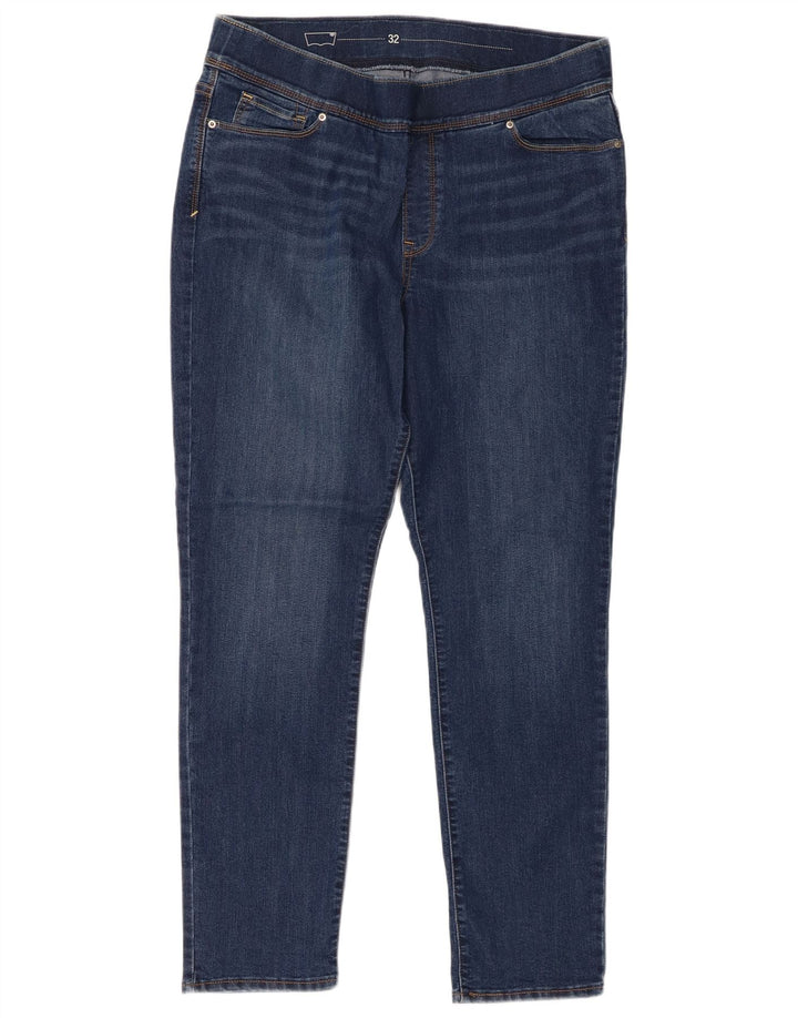 Damskie dżinsy rurki LEVI'S US 14 XL W32 L29 Niebieskie bawełniane