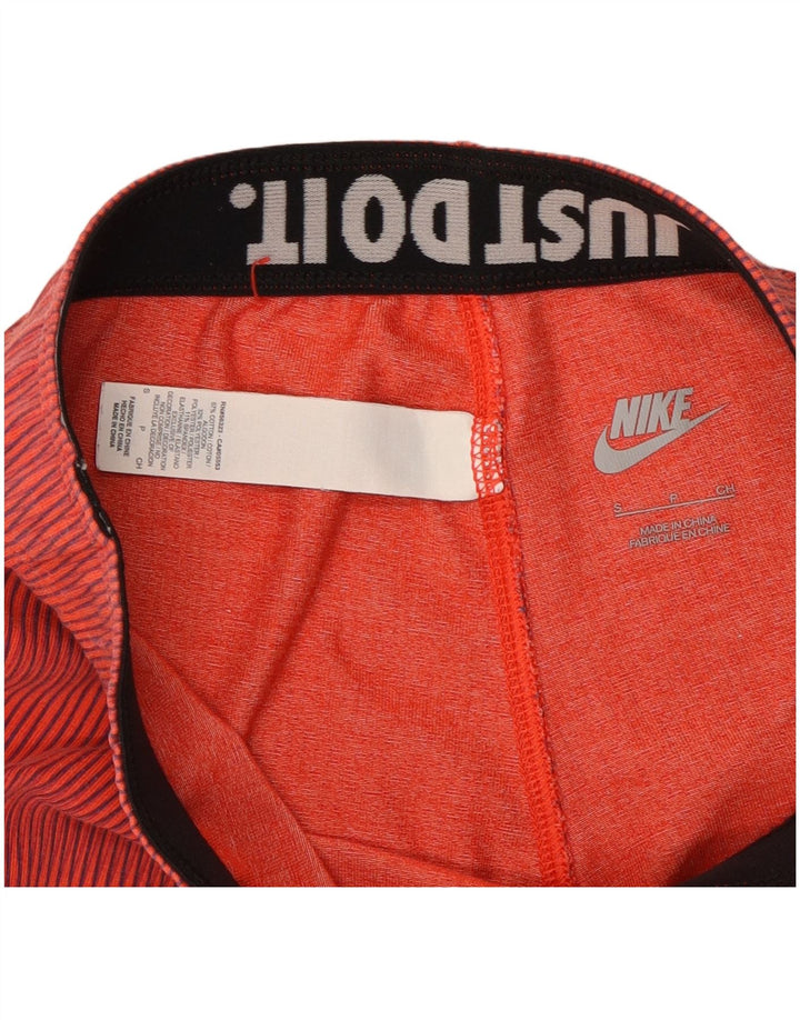 Legginsy damskie Nike UK 10, małe, bawełniane w czerwone paski