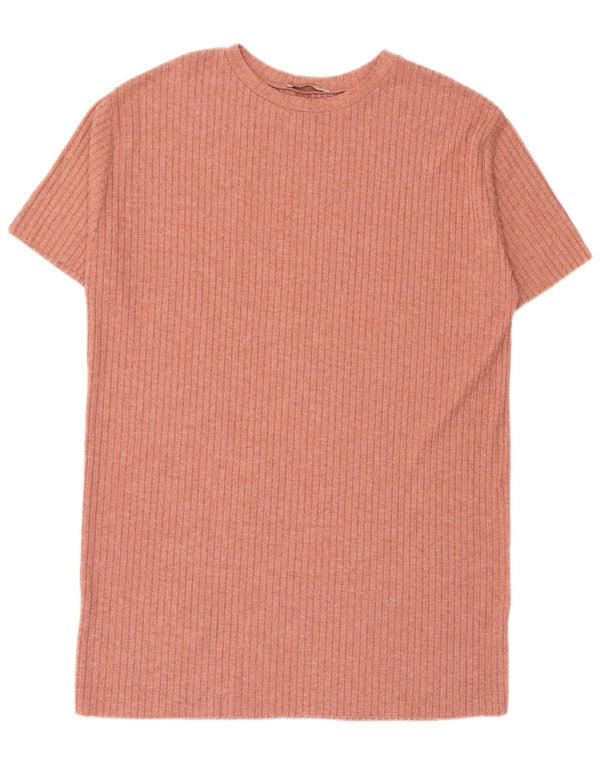 Damska sukienka t-shirtowa oversize Zara UK 10, mały, różowy