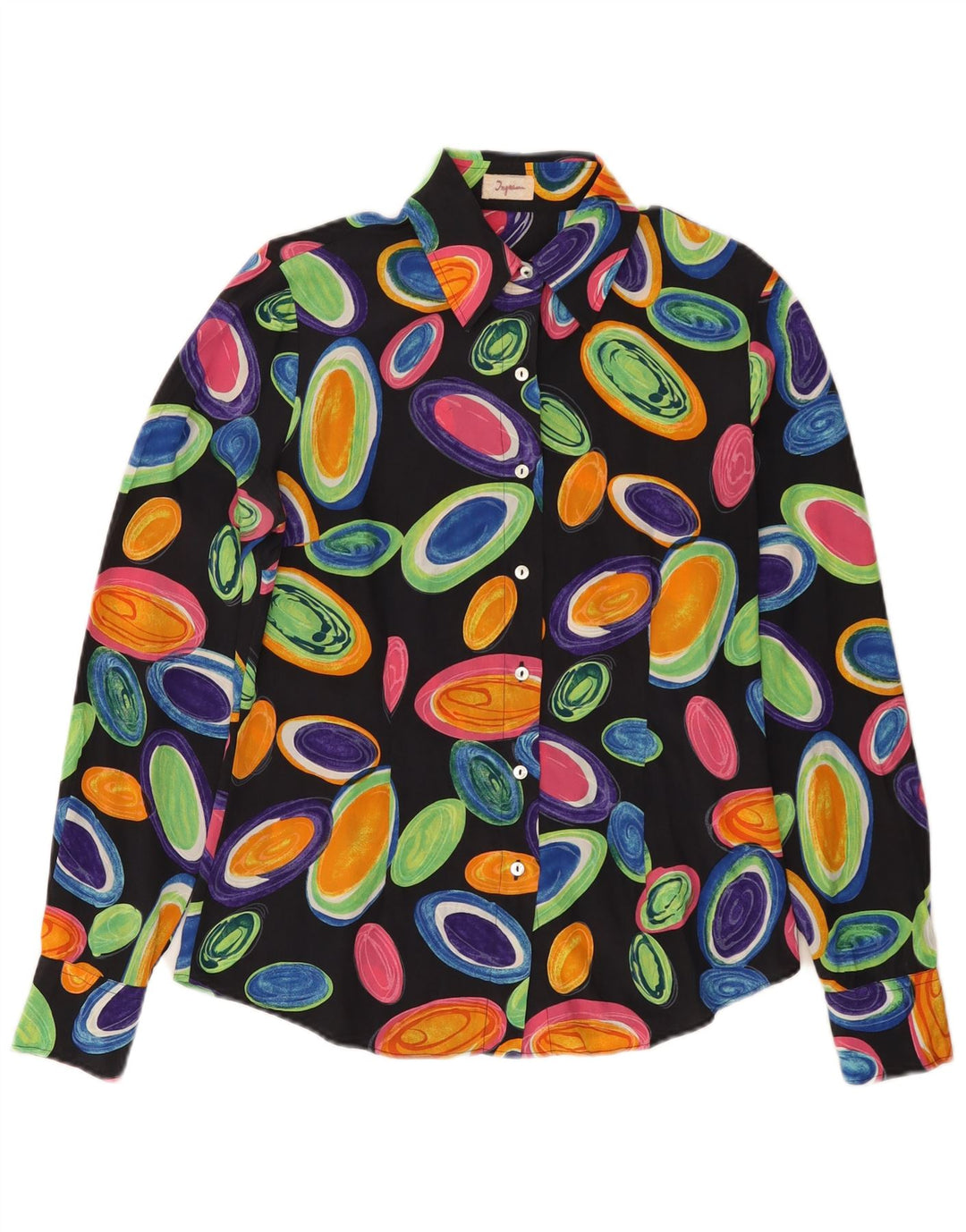 Damska bluzka koszulowa INGRAM w abstrakcyjny wzór IT 42 Średnia wielobarwna