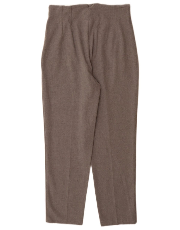 Zara Womens High Waist Tapered Suit Trousers Medium W28 L27 Grey Polyester