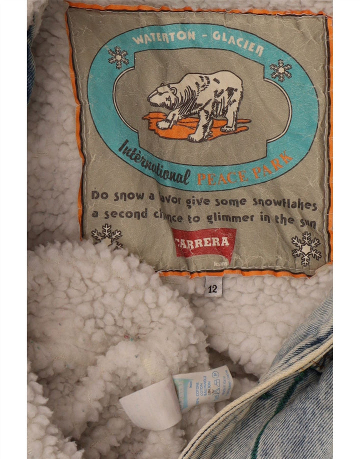 Kurtka chłopięca CARRERA Sherpa Denim 11-12 lat, niebieska, bawełniana