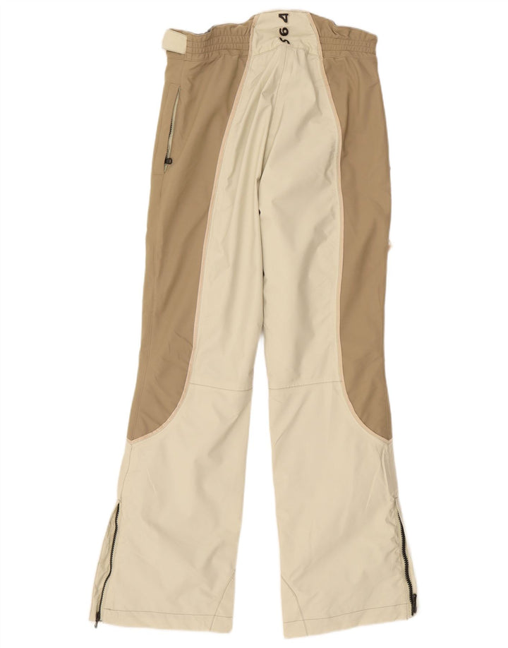 Damskie spodnie narciarskie Samas UK 10 Small Beige Colourblock Polyester
