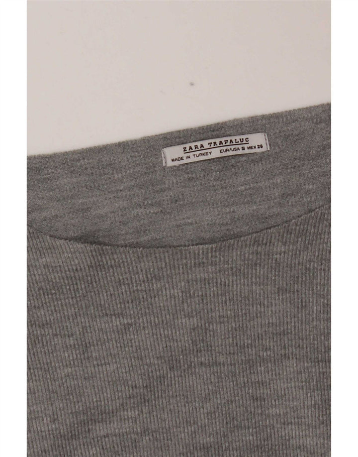 Damska koszulka Zara Trafaluc Oversize z długim rękawem UK 10 Small Grey