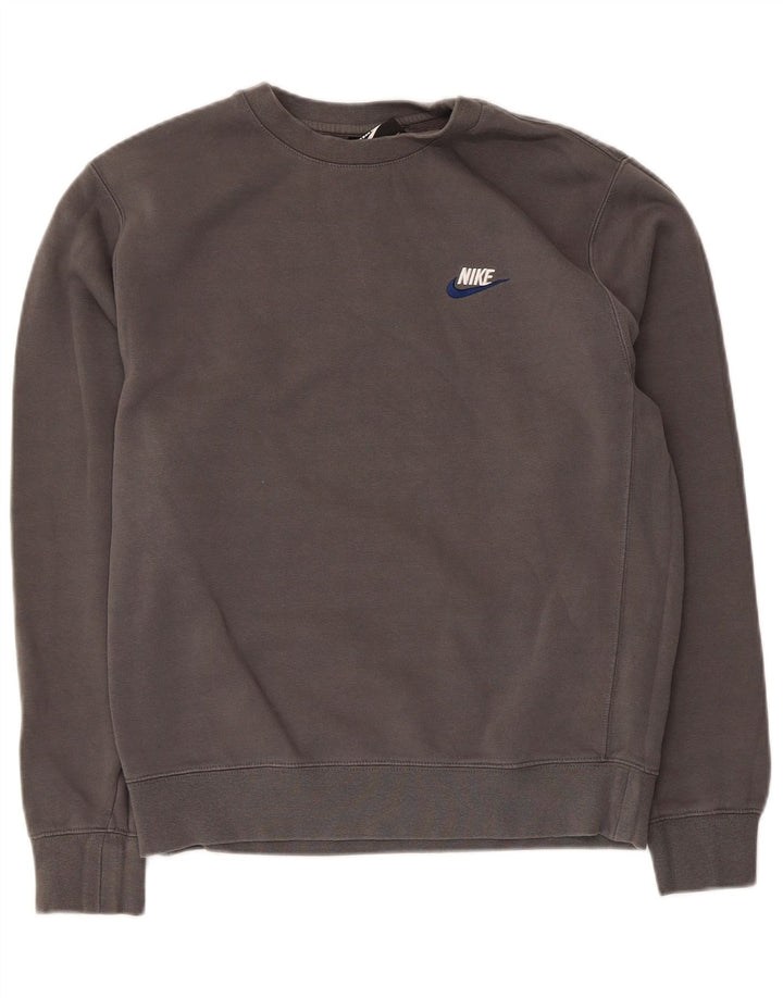 Męska bluza dresowa Nike, mała, szara, bawełniana
