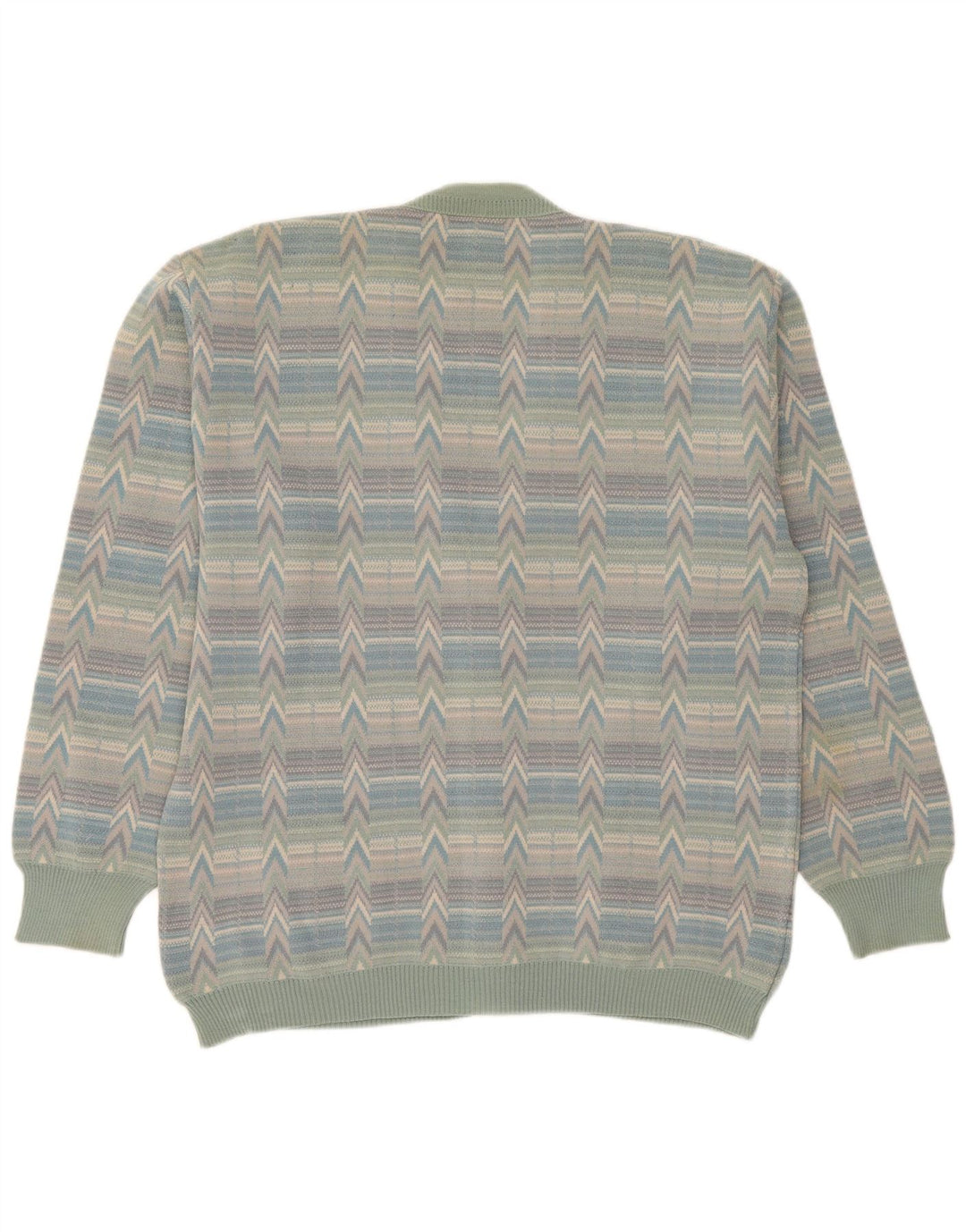 Sweter męski Bernardini, duży, wielobarwny, geometryczny, wełniany