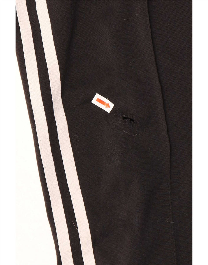 Damskie spodnie dresowe Adidas UK 14, duże, czarne, poliestrowe