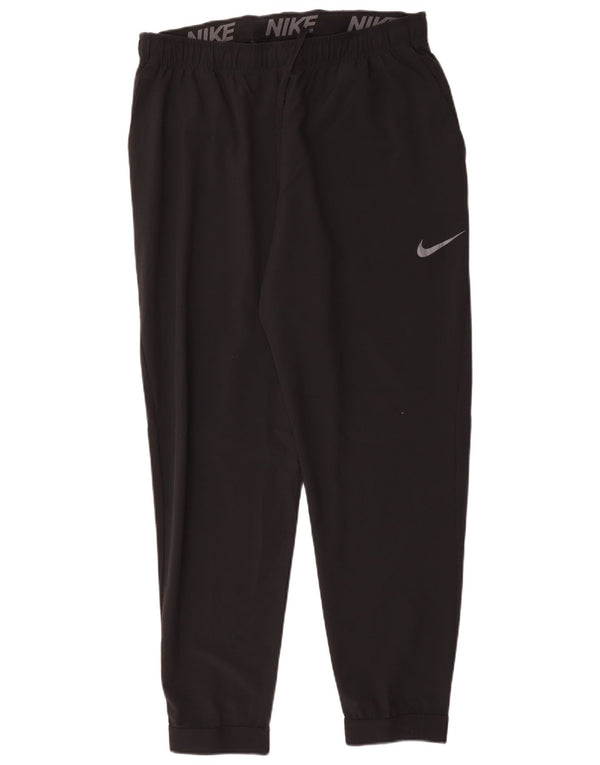 Nike Mens Dri Fit Tracksuit Trousers Joggers XL  Black Polyester