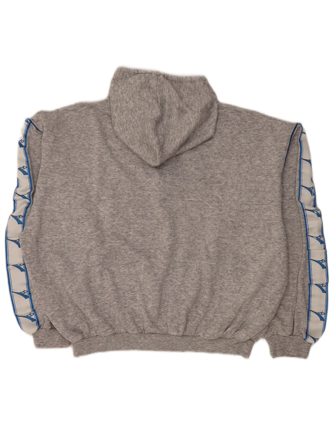 Damski sweter oversize z kapturem i grafiką DIADORA UK 12, średni szary