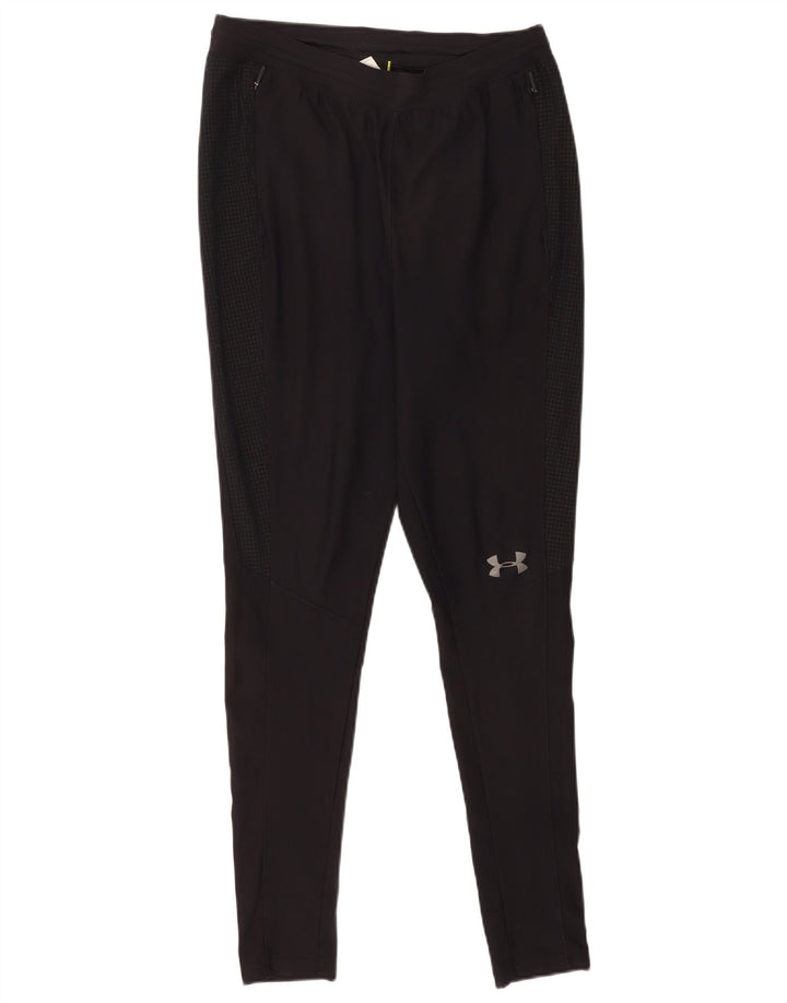 Męskie legginsy o dopasowanym kroju Under Armour, małe, czarne, poliestrowe