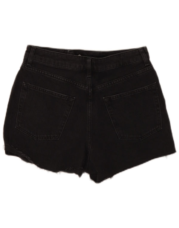 Damskie spodenki jeansowe Topshop Mom w trudnej sytuacji UK 10 Small W28 Czarna bawełna