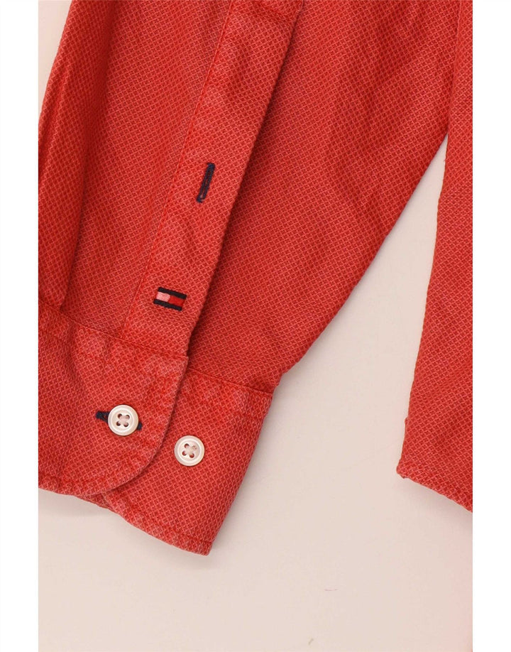 Koszula męska Tommy Hilfiger, duża, czerwona, bawełniana