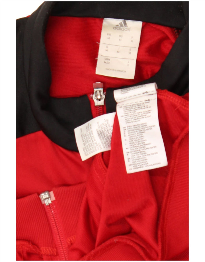 Adidas Męska bluza dresowa Top Jacket Medium Red Colorblock Poliester