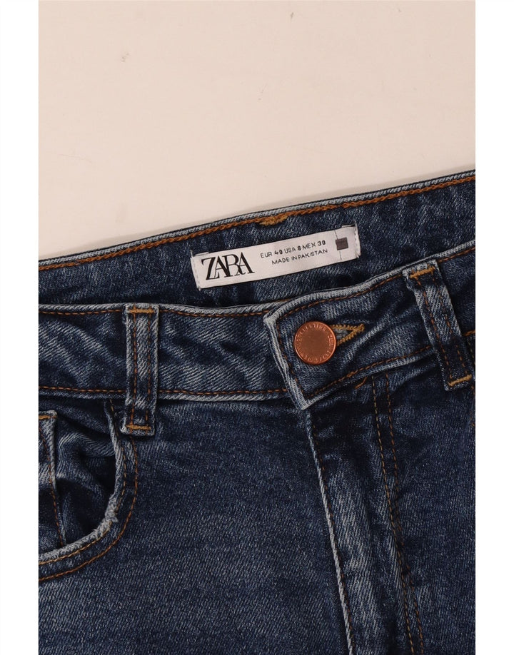 Damskie jeansy rozkloszowane Zara EU 40 Medium W30 L34 Niebieskie