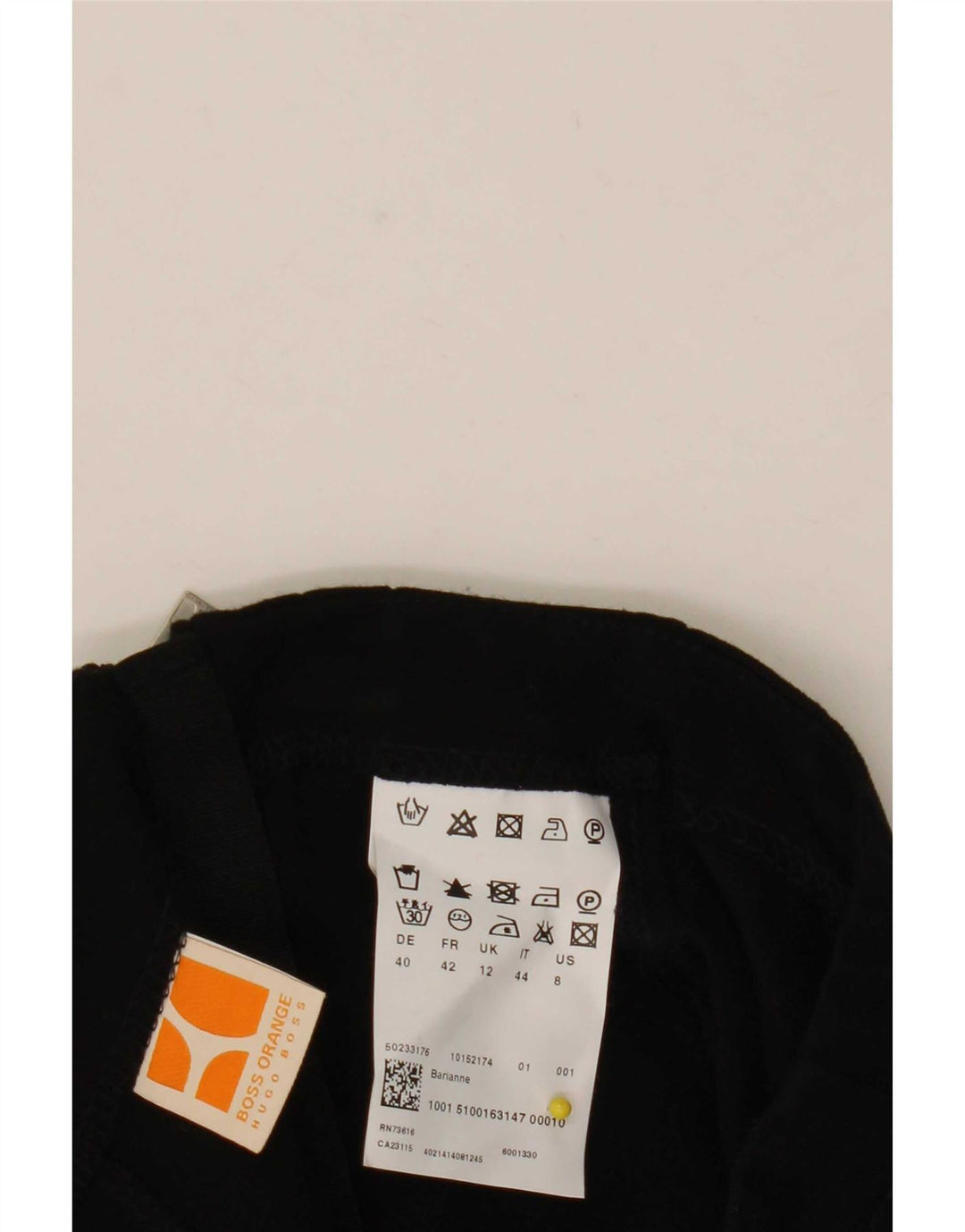 Damska spódnica ołówkowa Hugo Boss UK 12 Medium W30 Czarna wiskoza