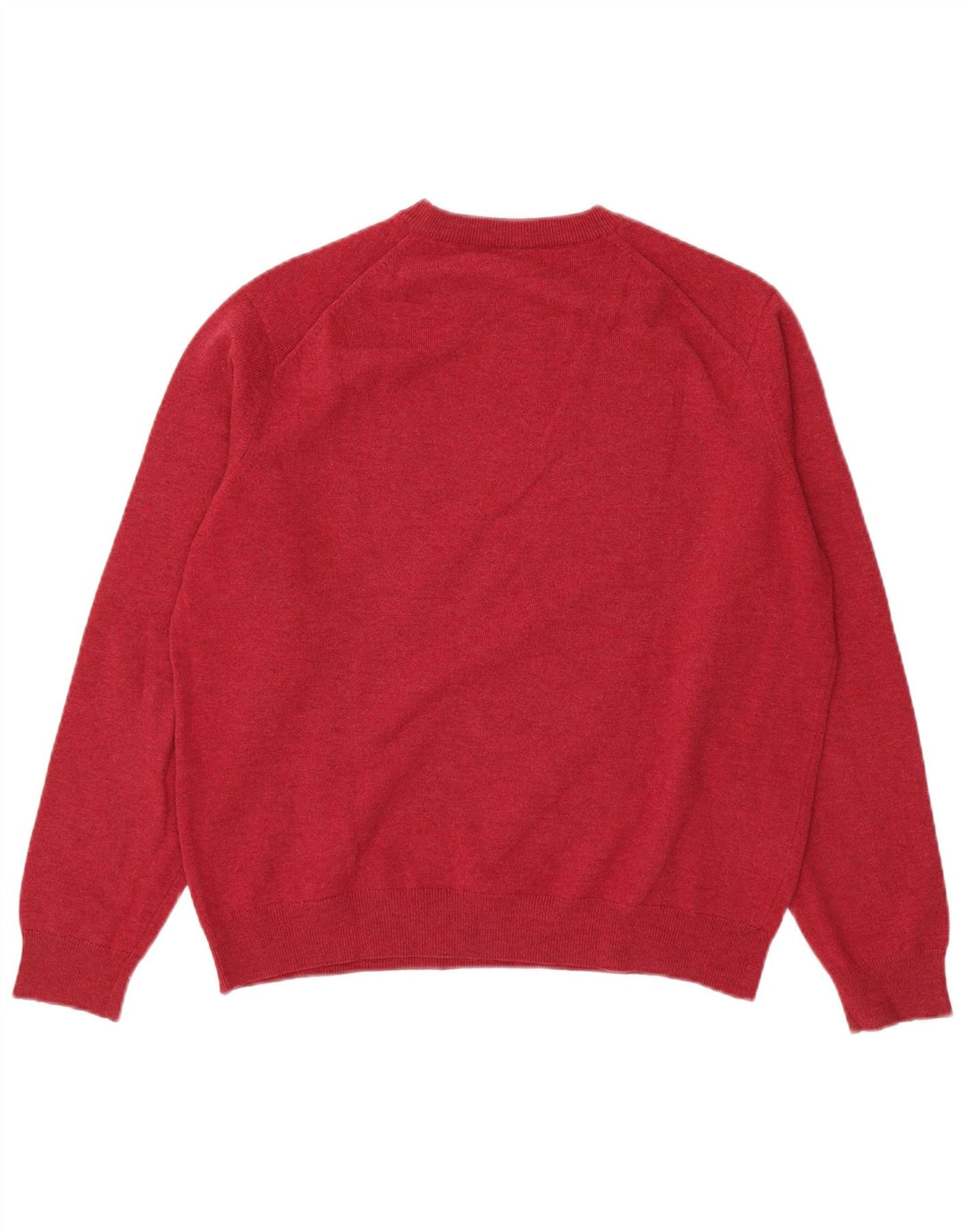 Męski sweter Lacoste z okrągłym dekoltem, rozmiar 5, duży, różowy, z owczej wełny