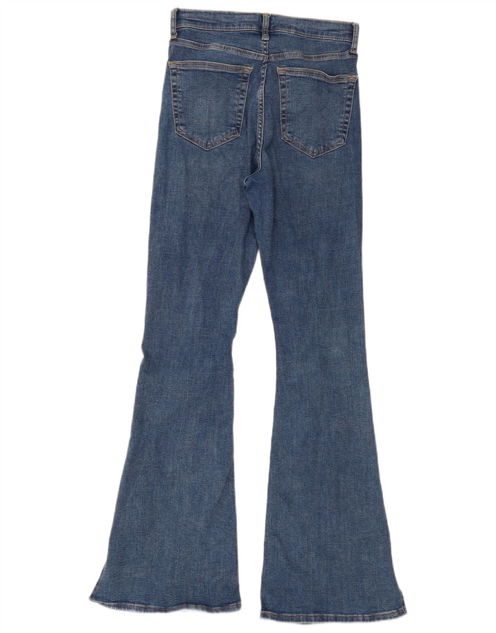 Damskie jeansy rozkloszowane Topshop W28 L32 Niebieskie bawełniane