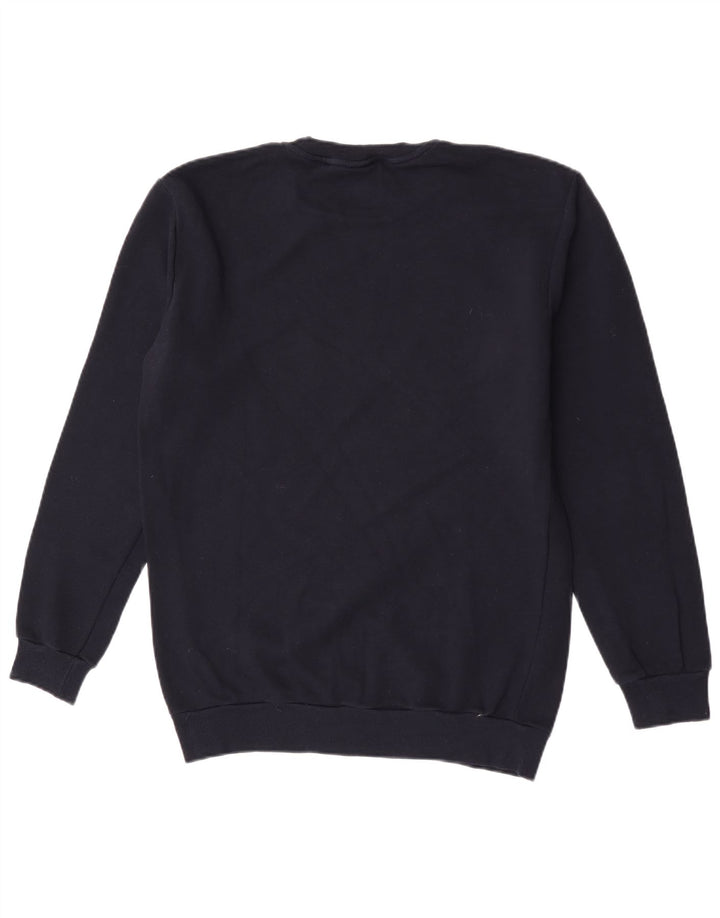 Męski sweter z grafiką Zara, średni granatowy, bawełniany