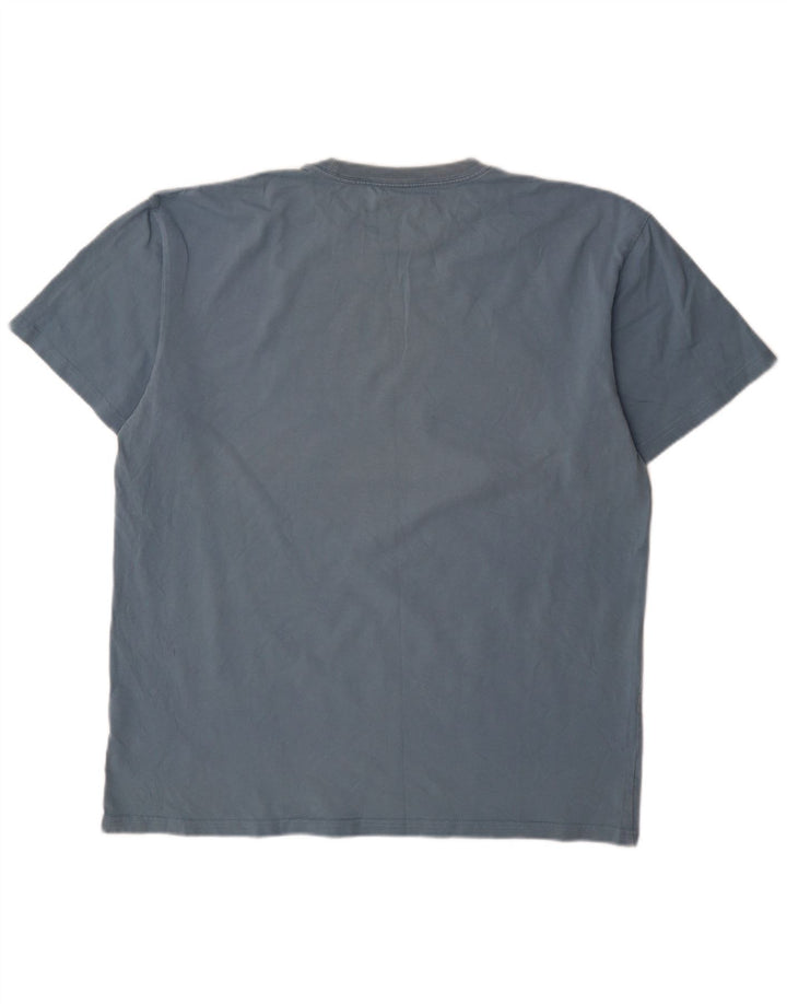 T-shirt męski Carhartt, top XL, niebieska bawełna