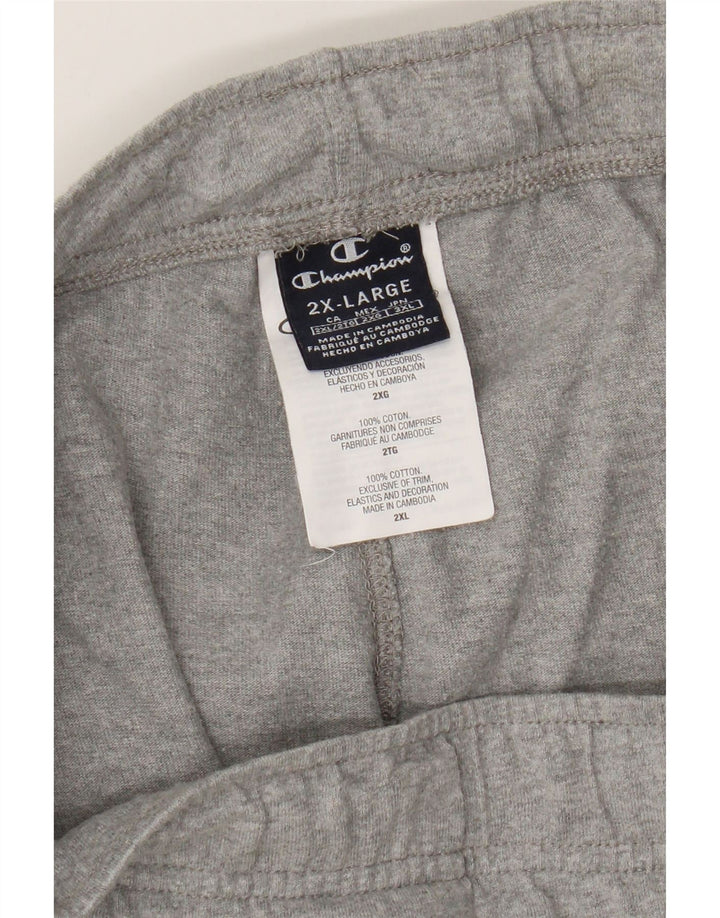 Męskie spodnie dresowe Champion, 2XL, szare, bawełniane w plamki